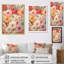 Collage de fleurs de zinnias roses sur toile-1192217871-1192217862