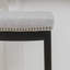 Tabouret en bois massif avec siège rembourré Bartonville-875261410-929350070