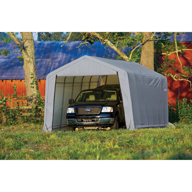 Abri de garage standard 12 x 28 pi ShelterCoat, Gris