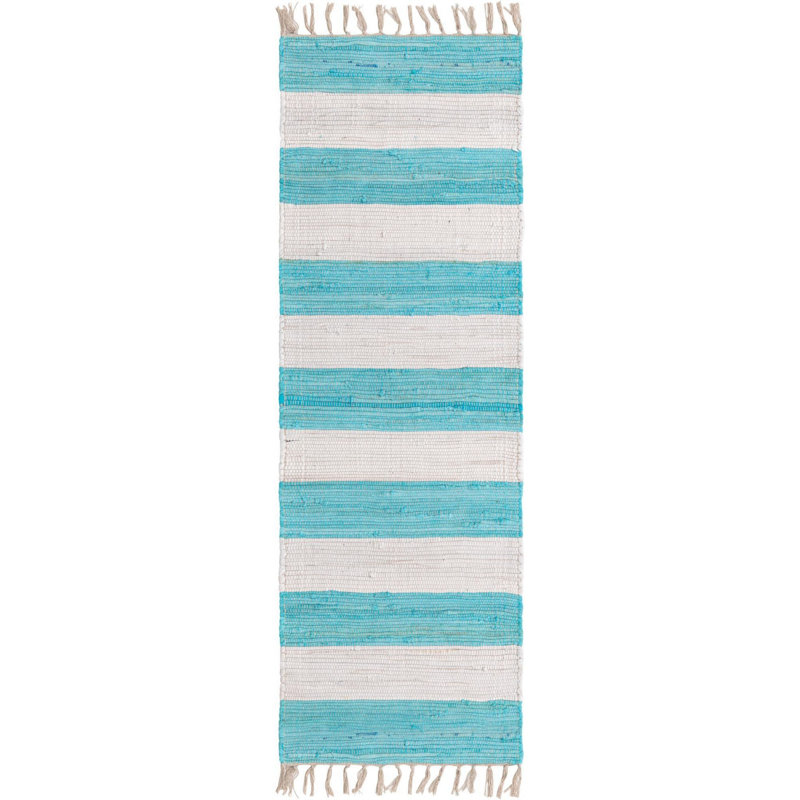 Abitha Cotton Striped Indoor Rug, Runner 2'2" x 6'1"