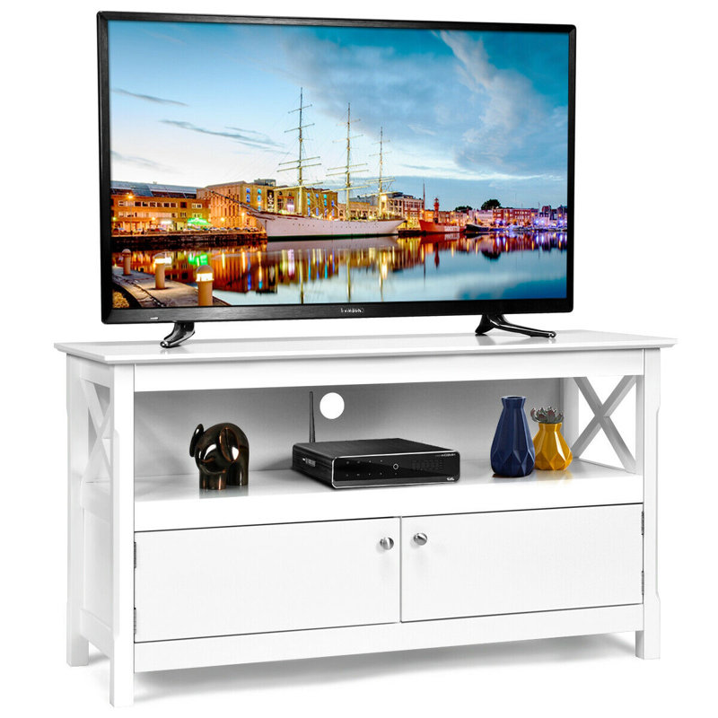 Boylston Unfinished TV Stand for TVs up to 43", White