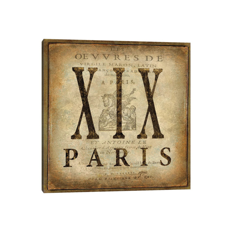 Paris by Oliver Jeffries - Wrapped Canvas Gallery-Wrapped Canvas Giclée, 30.48 cm H x 30.48 cm W
