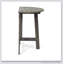 TABLE BISTRO WESTMONT DEMI-ROND, GRIS