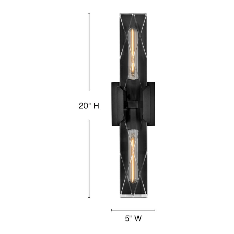 Monte 1 - Light Bath Sconce, Black Oxide