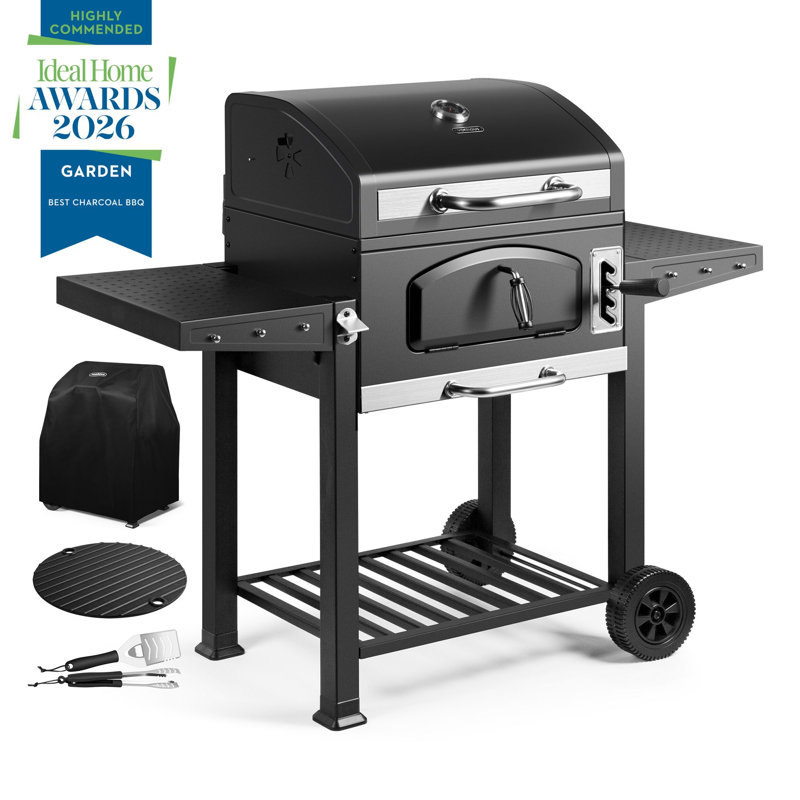 VonHaus 134cm W Charcoal Grill