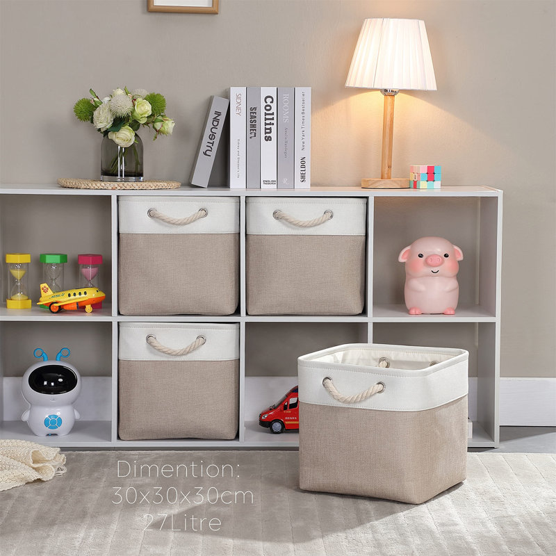 August Grove Fabric Decorative Bin