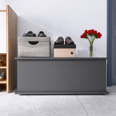 Storage Chest Trunk, Lift Top Wood Box for Entryway Bench Organizer Home Furniture
