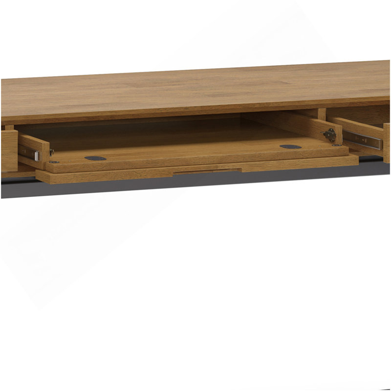 Banting - Bureau Mid Century - Brun selle moyen, Marron foncé