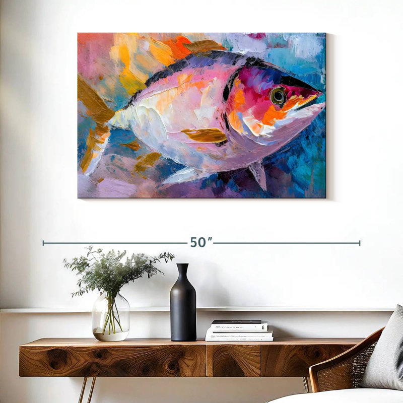 Brampt Colorful Tuna, 26" H x 39" W