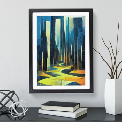 Forest Composition No.2 Abstract - Single Picture Frame Painting
