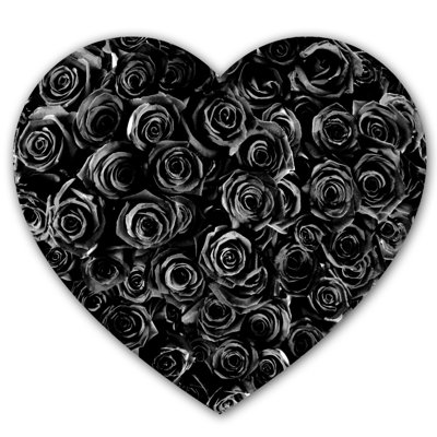 Cœur de roses - impression sans cadre