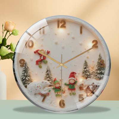 Horloge murale de Noël 12 po