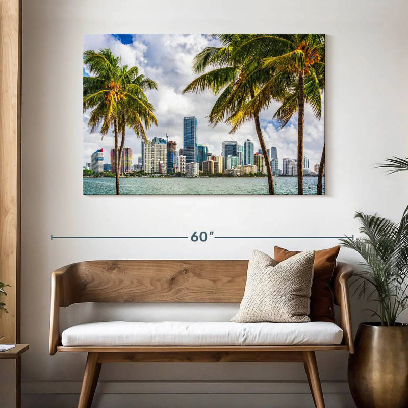 Ravi, centre-ville tropical de Miami, H 32 po x l 48 po