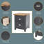 Dunkeld 45cm W Manufactured Wood Bedside Table