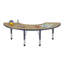 Table d'activité demi-lune 36 "x 72" avec pieds réglables-122266749-99075978