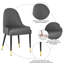 Chaise parsons rembourrée Canalou-1909028356