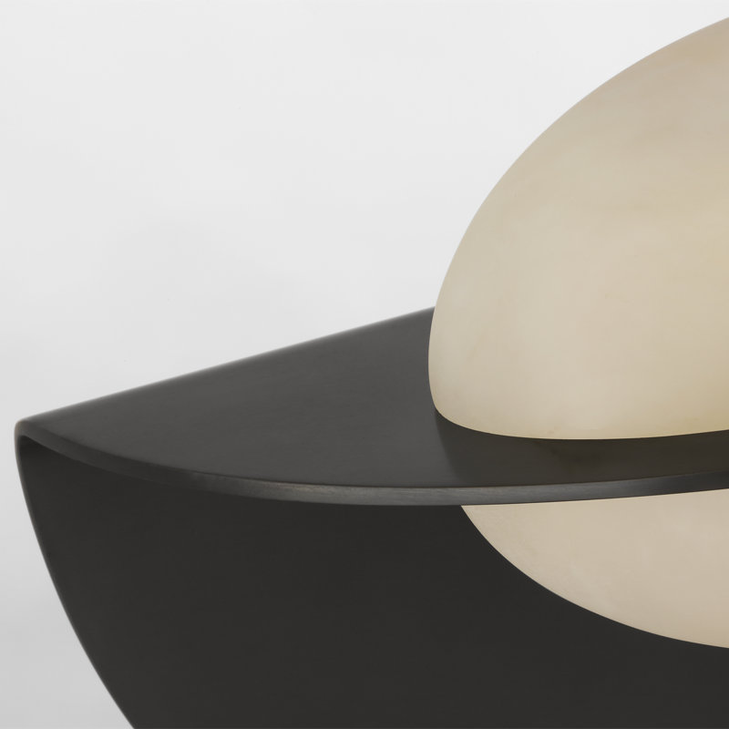 Kelly Wearstler Fosse 9" Invertable Oval Sconce, Bronze