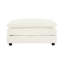 5 canapé modulaire avec repose-pieds réversible, blanc en forme de U pour le salon, canapé modulaire en tissu, structure en chenille et en bois massif