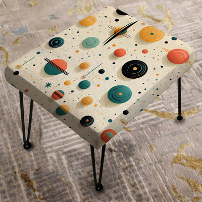 Cosmic Landscape - Geometric Rectangle Ottoman