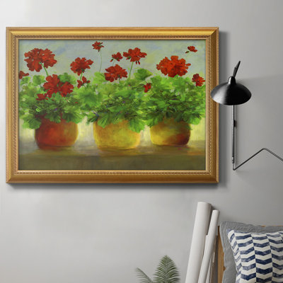 " Geraniums III " Painting Print