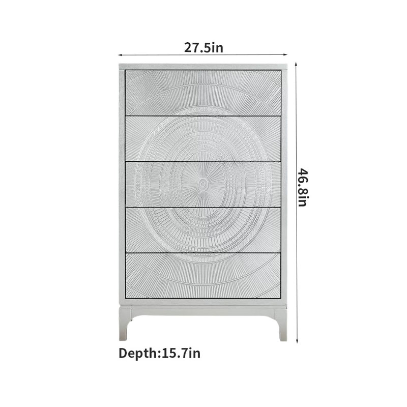 Armoire d'entrée Simple Silver