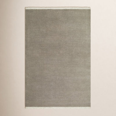 Clio Hand-Loomed Beige Wool Rug