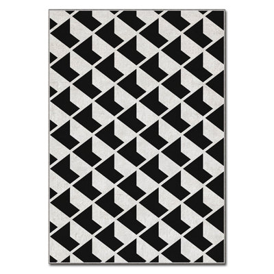 Luxurious Velvet Area Rug, 2.6 x 4.6 Feet, 100% Polyester, 740 g/m² | Non-Slip Felt Dot Underside, Laminated Sponge for Comfort | Easy Machine Washable | Modern Digital Print Design, Perfect for Any Room