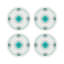 Birds Of A Feather Vegan Leather Round Coasters