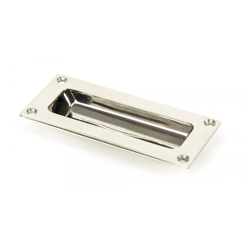 Flush Handles 9.2 cm centre Recessed Handle, Polished Nickel