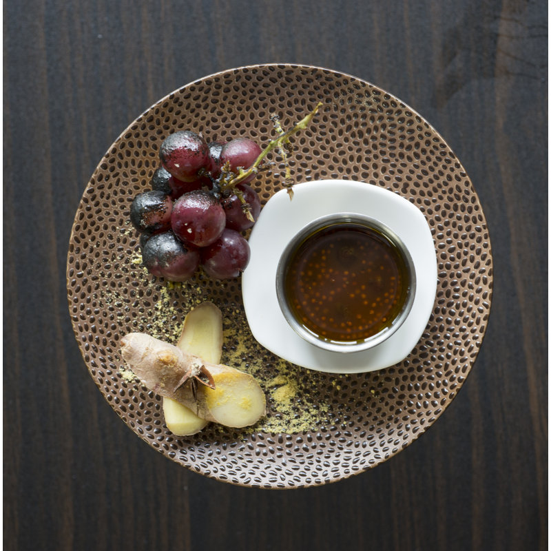Cobble 8.25" Dessert Plates, Black