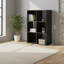 Étagère de rangement grande capacité à 6 compartiments, noir classique-1051959700