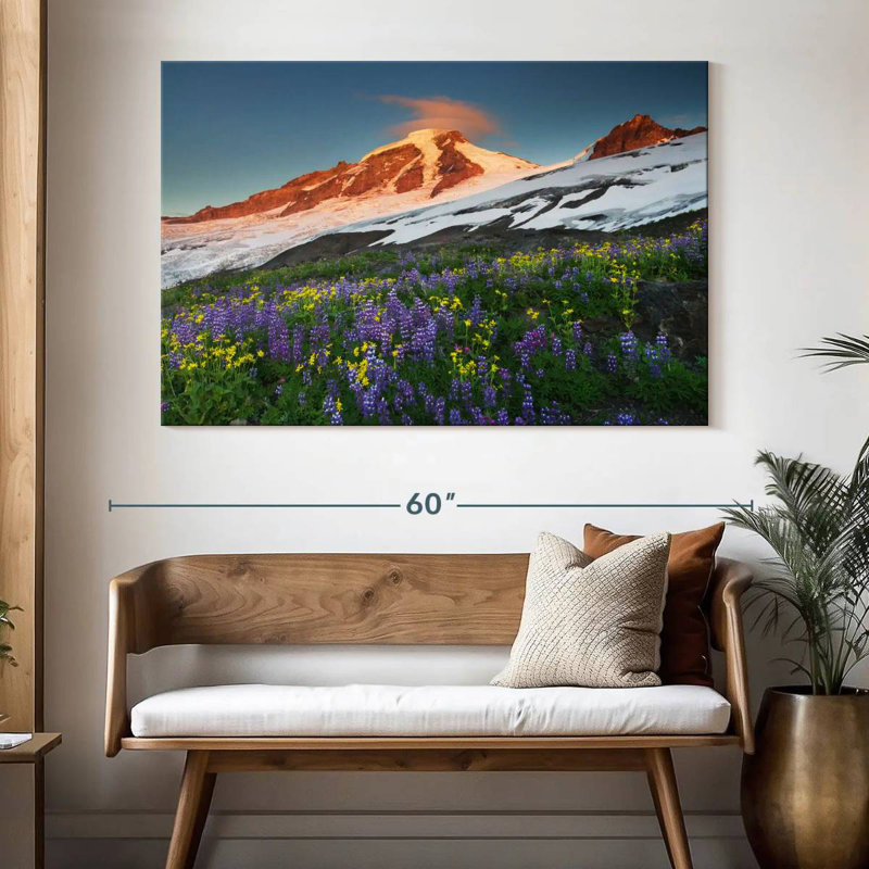 Champ de fleurs Alvord Mount Baker, H 34 po x l 51 po