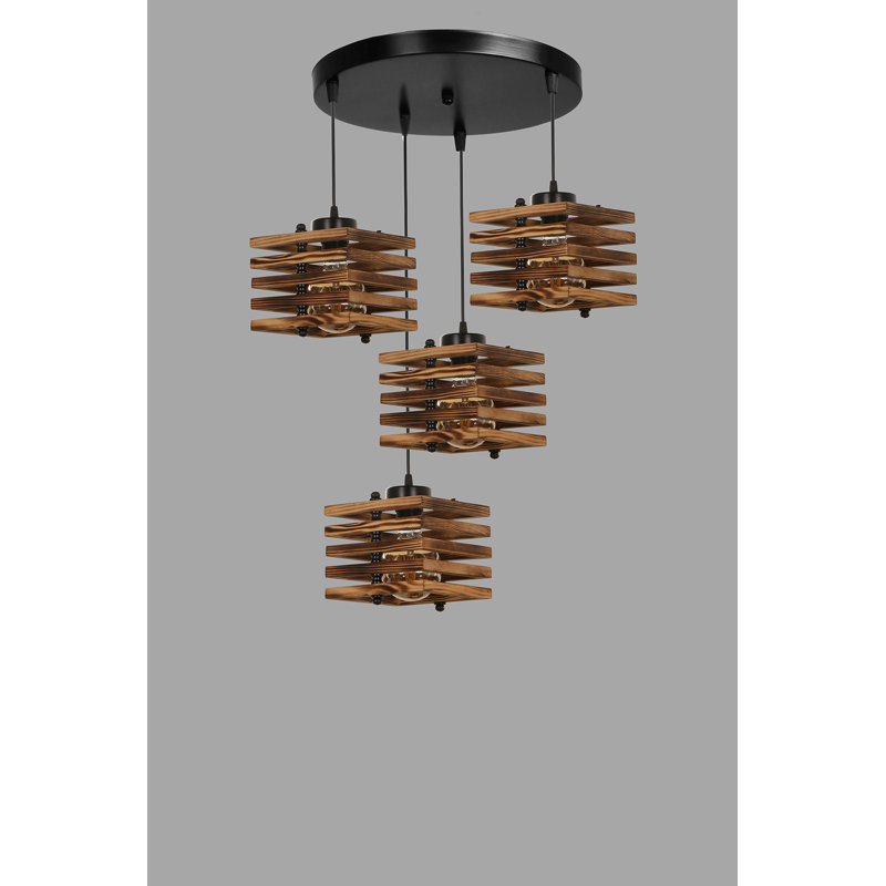 Kodi 4 - Light Cluster Pendant, Brown