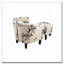 Chaise d'appoint et repose-pieds
