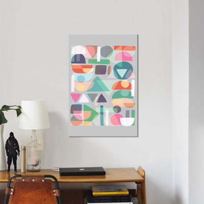 « pastel geometry ii », impression sur toile