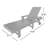 Joubert 77.6" Long Outdoor All-Weather Poly Reclining Single Chaise-253901465