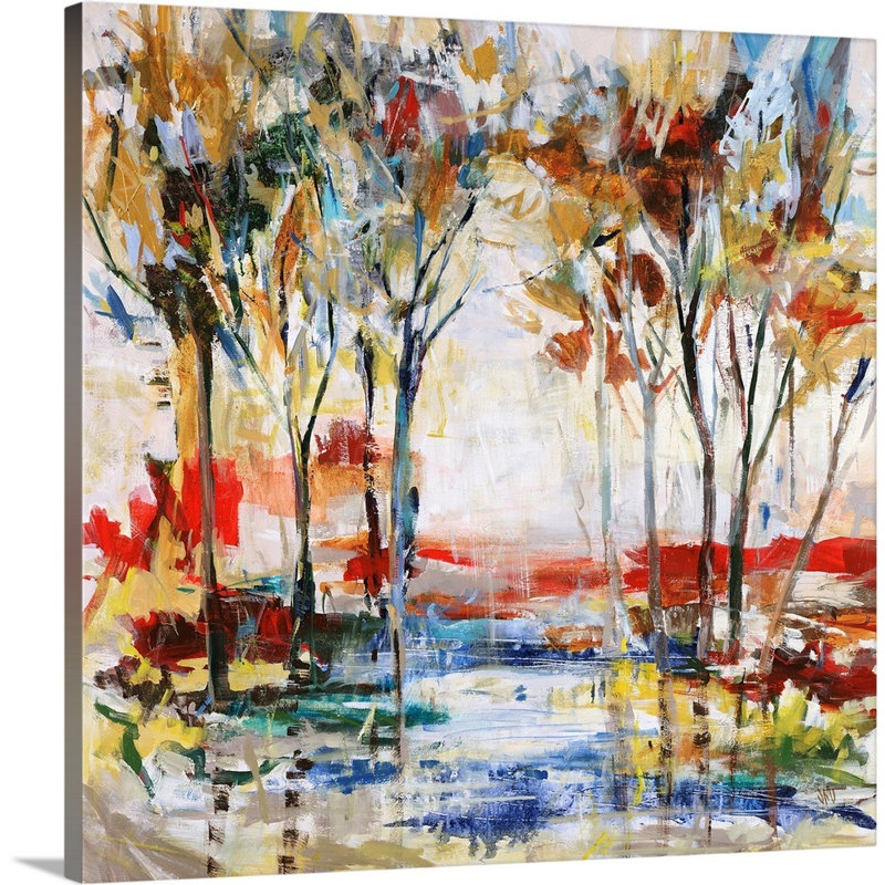 « Red Cliff Grove », reproduction d'art Aniha, Tolya, H 16 po x l 16 po x 1,5 po, Toile
