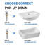  Single Hole Bathroom Faucet with Drain, Single Handle Bathroom Faucet with Pop Up Drain Stopper-104345586