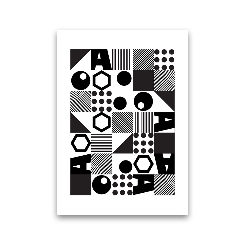 Geometric II - Print, No Framed, 59.4cm H x 42cm W x 1cm D