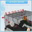 Cage à hamster polyvalente avec plusieurs options de divertissement et de sécurité