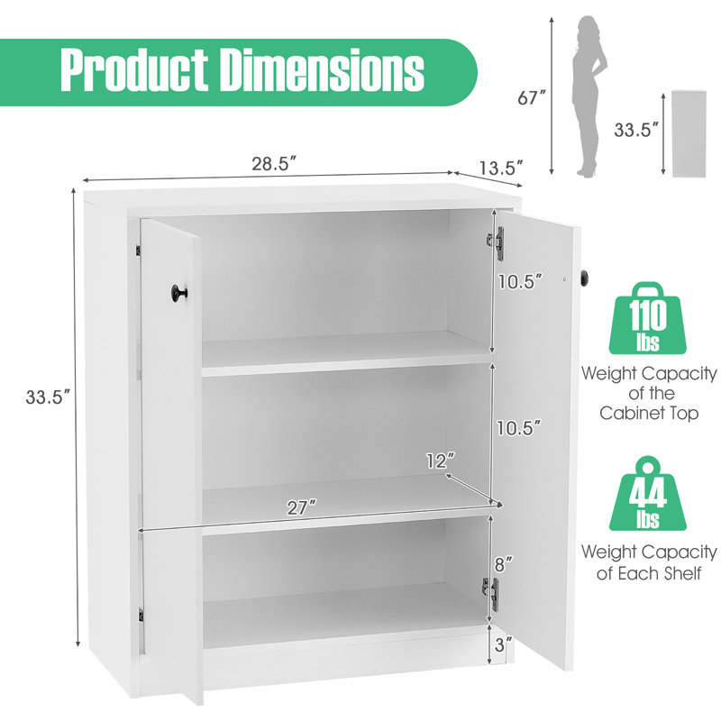 Luisalberto 28.5'' Sideboard