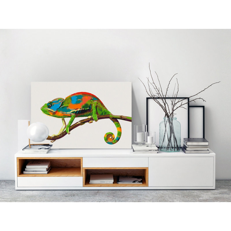 Ensemble de peinture par numéros - caméléon