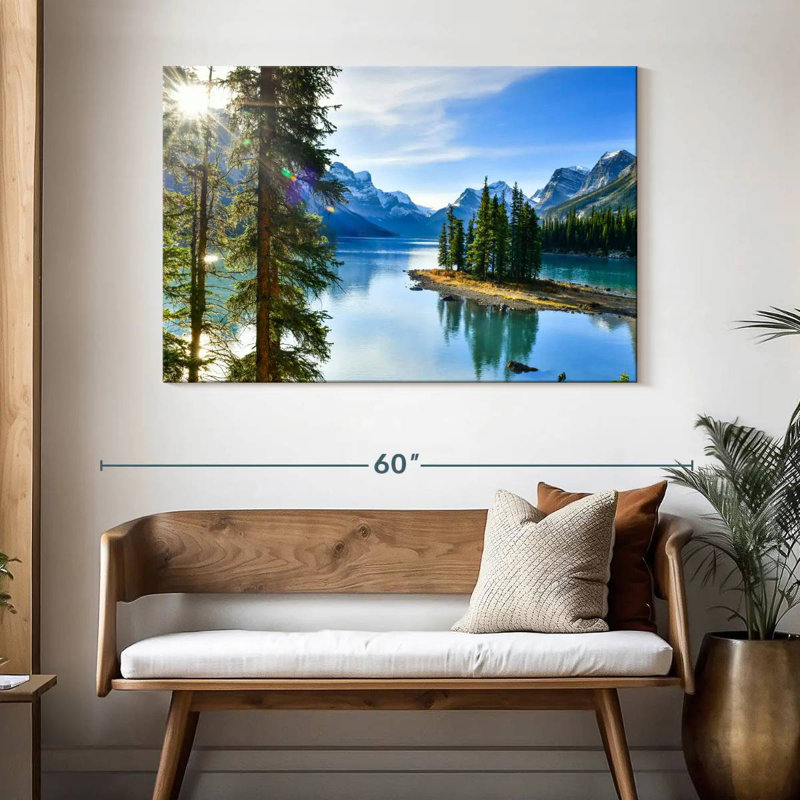 Alvord Sunny Maligne Lake, H 32 po x l 48 po