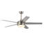 Ventilateur de plafond à DEL 52 pouces à 5 pales en nickel brossé avec télécommande, moteur CC réversible-173099505-164843353-164843358
