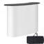 Table portative de style podium portatif, 51,18 po x 18,31 po x 37,4 po, avec étalage de foire avec support, table de bar escamotable pliable avec support de rangement, sac de transport