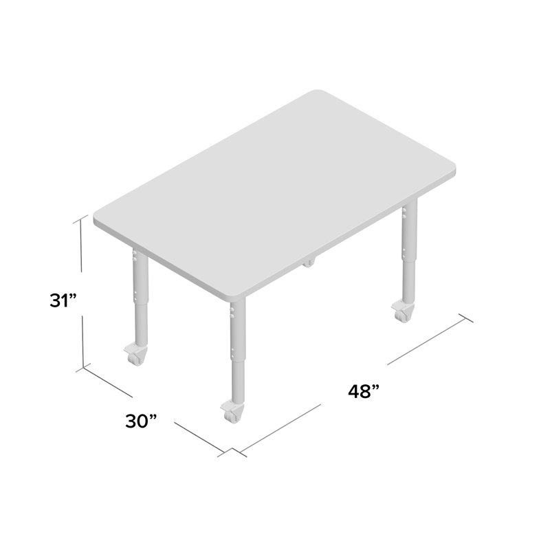 Tables d'activités Berries, Érable, Érable, H 31 po x L 48 po x l 30 po