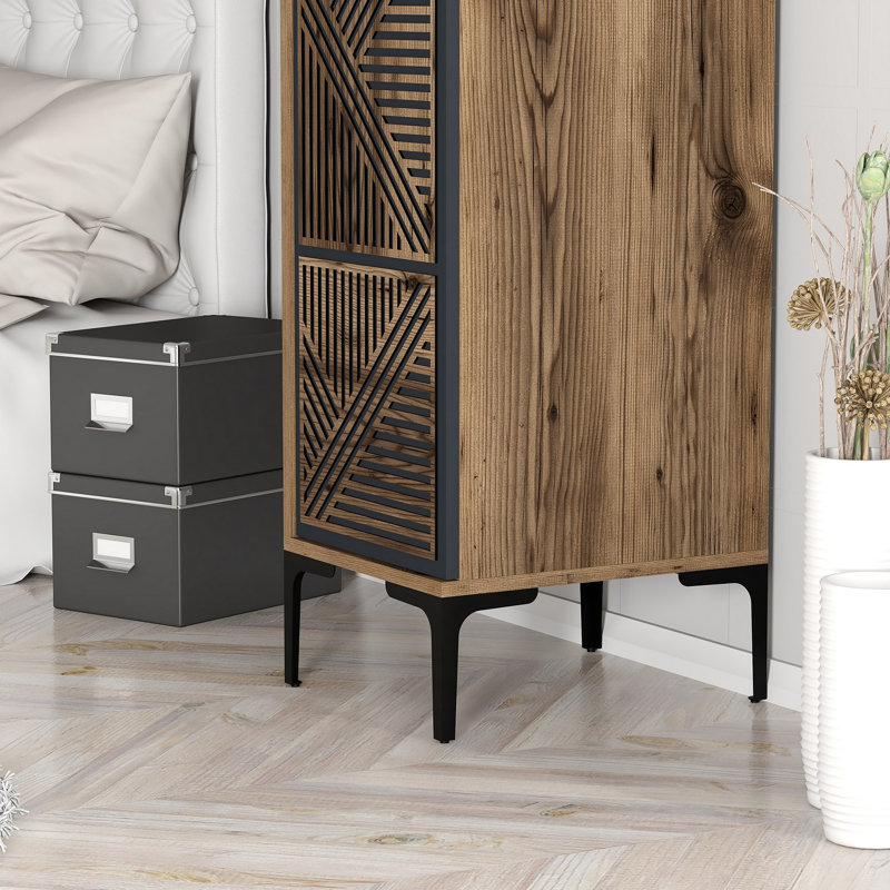 Armoire Ayreanna, Anthracite noyer