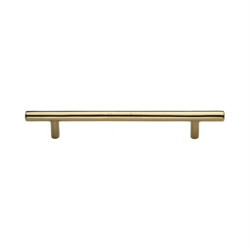 Heritage Brass Heritage Cabinet Pull Bar Design, 22.4cm H x 1.1cm W x 3.2cm D, Polished Brass