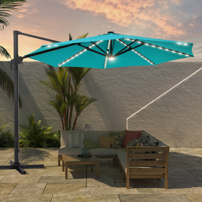 132'' Lighted Cantilever Umbrella