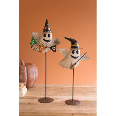 SET OF TWO RECYCLED IRON FLYING GHOST